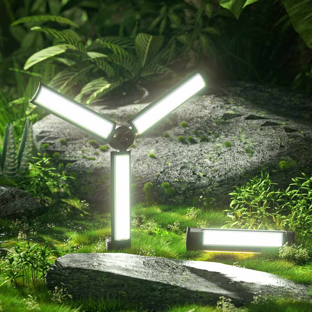 BlitzWolf-luces de relleno de BW-SL7, 3 grupos de iluminación, luces parpadeantes, Control remoto inalámbrico, portátil, plegable, fotografía al aire libre