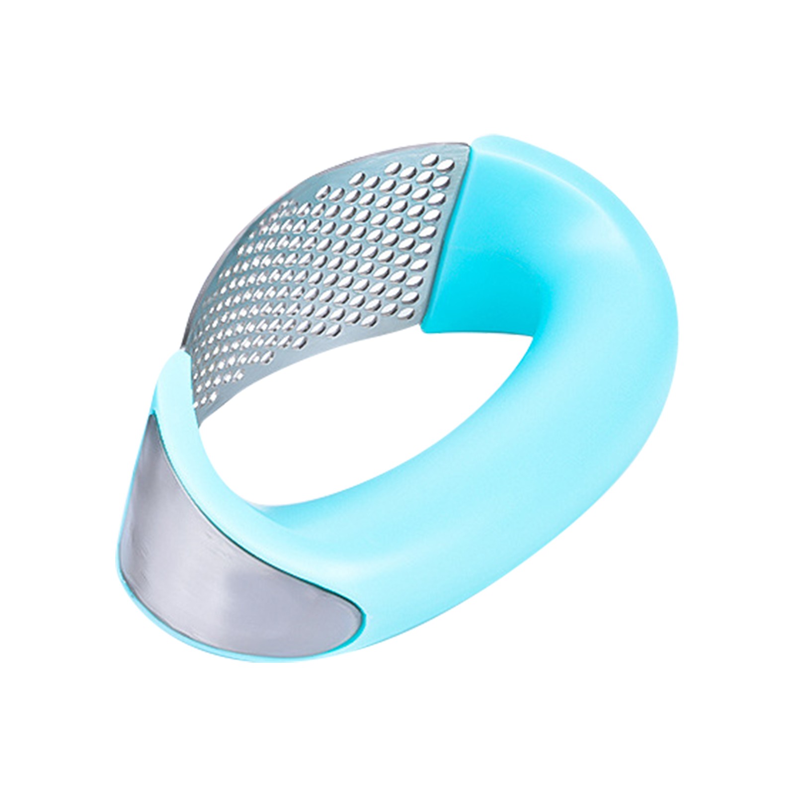 1Pcs Stainless Steel Garlic Press Manual Garlic Mincer Chopping Garlic Tools Curve Fruit Vegetable Tools Kitchen Gadgets: A