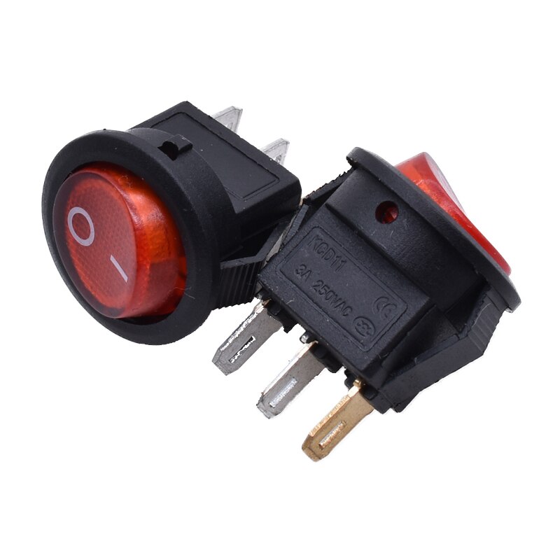 Spst On/Off Boot Rocker Switch Car Auto Boot Ronde Rocker 2 Pin Toggle Spst Switch Snap