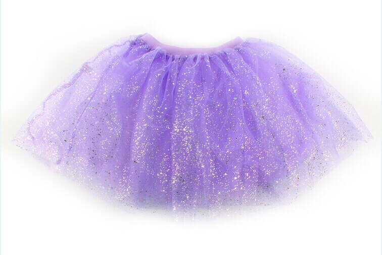 Dejlige børn piger prinsesse kort tutu nederdel bling tyl fest ballet dans: Lys lilla