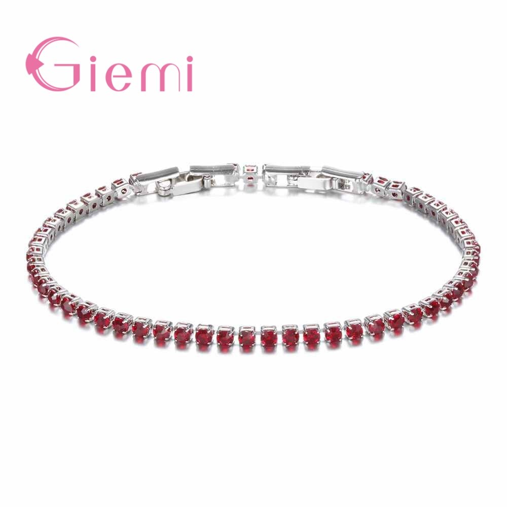 Top Newest Simple Stylish Ladies Women Bracelets 925 Sterling Silver Full Pave Micro CZ Austrian Crystal Bangles: 4