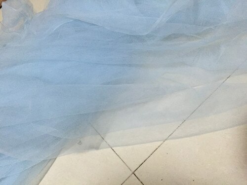160 cm de large 3 mètre/lot doux maille fine tulle minuscule trou gaze bleu royal gris bleu menthe vert café champagne pêche beige nude rouge: pale blue