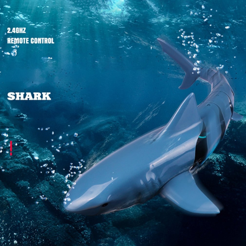 Mini RC sous-marin 2.4G à distance petits requins télécommande jouet avec câble Usb électrique poisson jouet grand pour enfants enfants