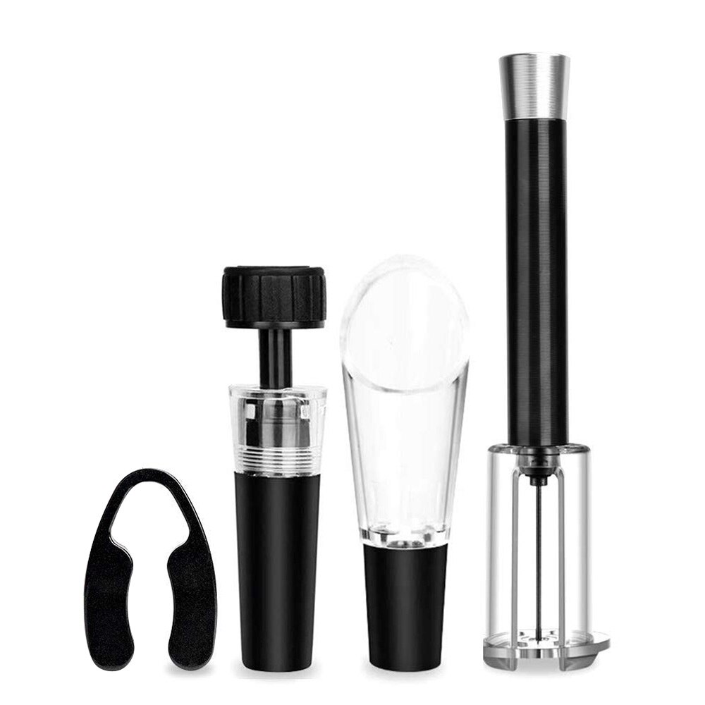 Wine Corkscrew Cordless Wine Opener Automatic Bottle Foil Cutter Electric Red Wine Bottle Openers Portable kitchen Jar Gadgets: 4pcs corkscrew