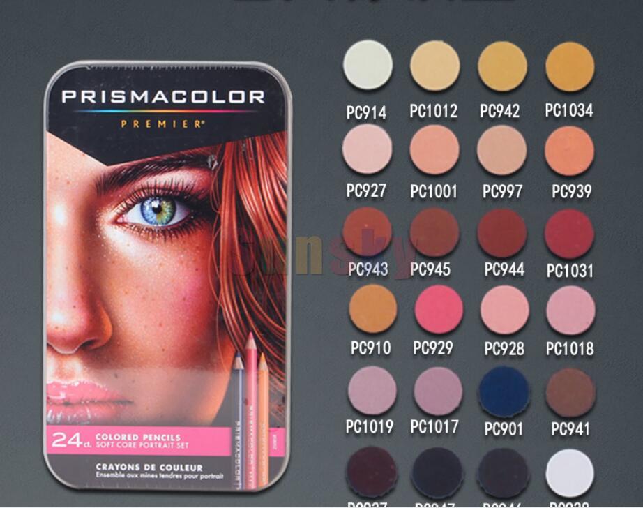 Prismacolor 24 Skin Tone Colored Pencils for Adults - Color Pencils for Portraits and Skintone Artists , Complete Color Range