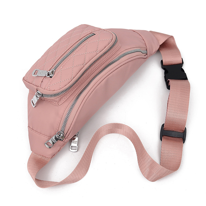 Vento Marea Waist Pack For Women Casual Nylon Waterproof Chest Handbag Pillow Belt Shoulder Bag Sport Travel Red Purses