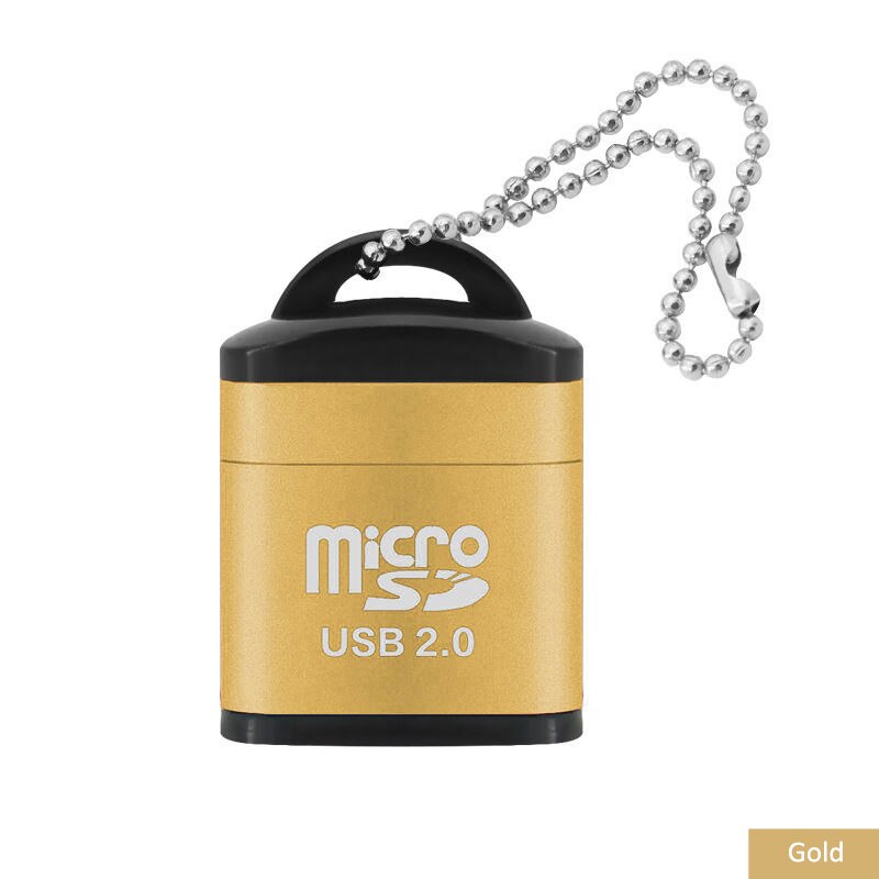 Olaf USB Micro SD Card Reader USB 2.0 Mini Mobile Phone Memory TF Card Reader High Speed Micro SD To USB Adapter: Gold