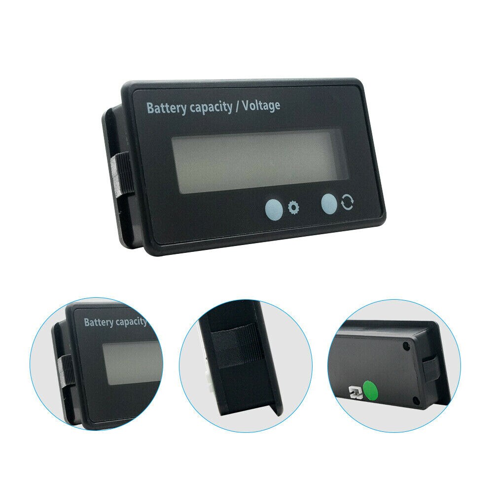 Auto LCD LED Digitale Voltmeter 12 V 24 V 36 V 48 V Lood-zuur Batterij Status Spanning voltmeter Monitor Meter