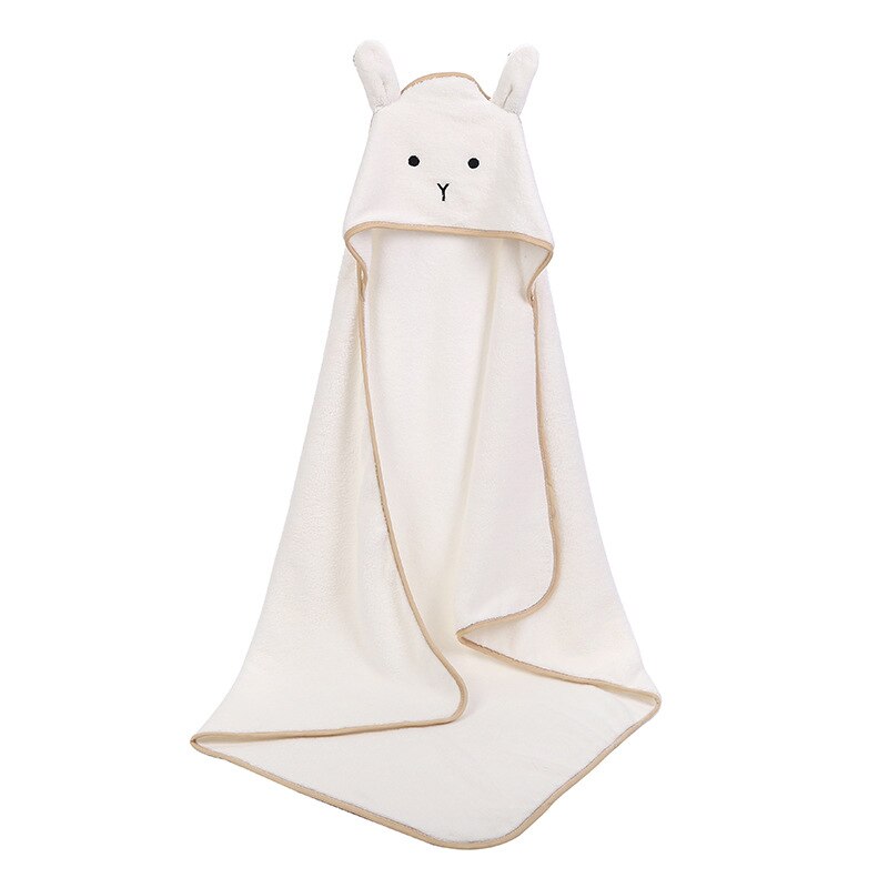 Serviette de bain en velours, essuie-corps pour Bebe Toalla Velvet 90*90cm avec capuche polaire agit aussi comme couverture pour -né,