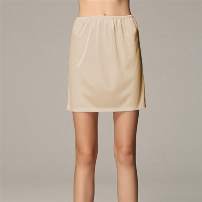 Kvinde halv siips elastik høj talje pendling kontor solid nederdel dame afslappet løs nederdel sommer dametøj