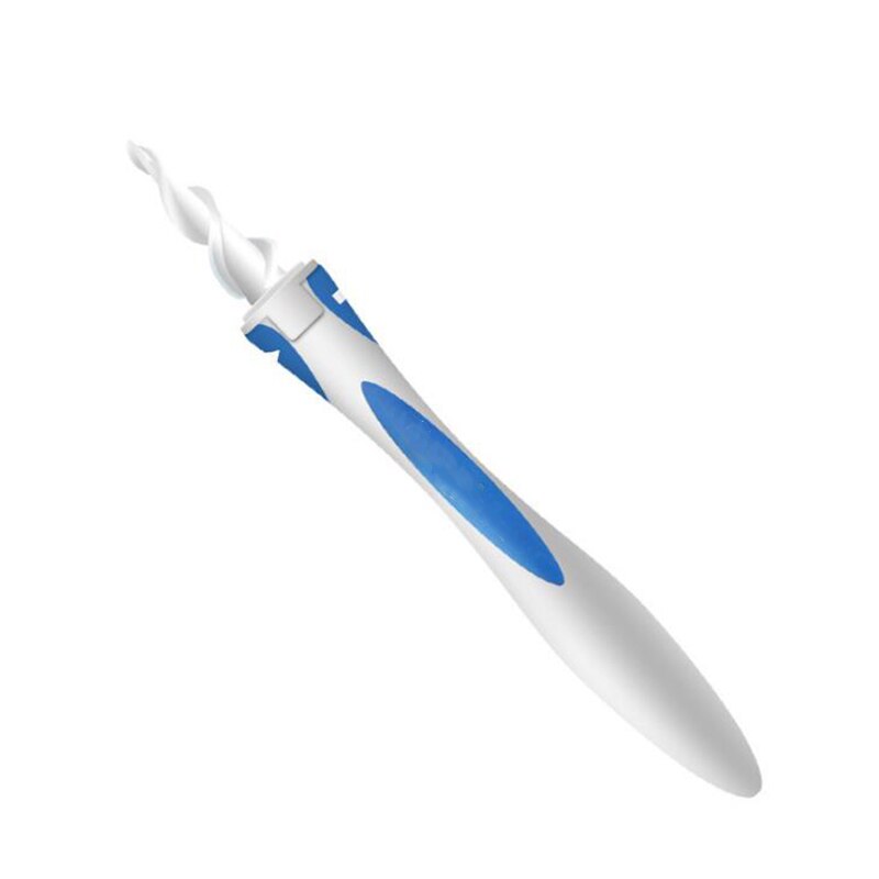 Dzieci silikonowa łopatka robić uszu zestaw narzędzi robić czyszczenia uszu spiralne uszy odkurzacz wosku z uszu narzędzie robić usuwania 16 pielęgnacja miękki spiralny wacik zestaw 1 zestaw: Kości słoniowej