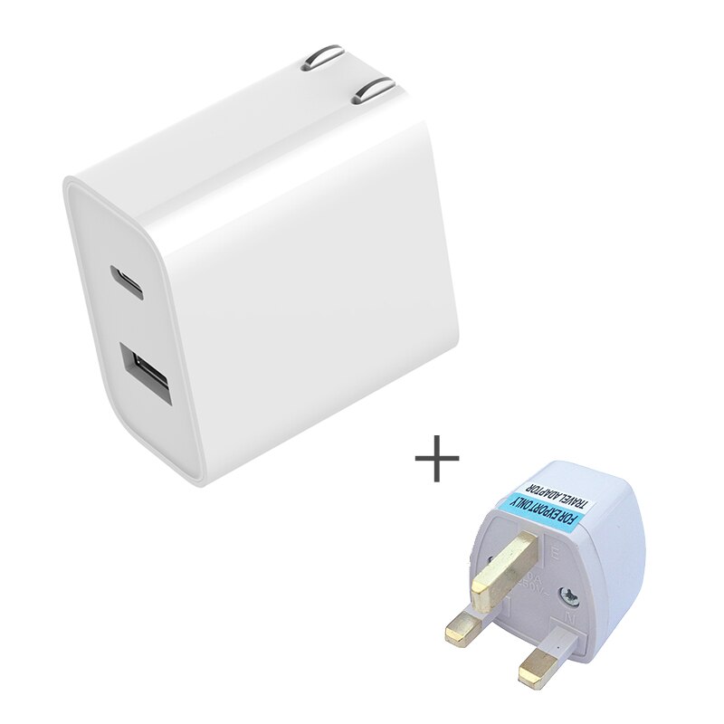 Cargador USB Original Xiaomi 1A1C 30W(Max), salida inteligente PD 2,0 QC 3,0, carga rápida tipo-c 5V = 3A 9V = 3A 15V = 2A 12V = 2,25a tipo A: add UK Adapter
