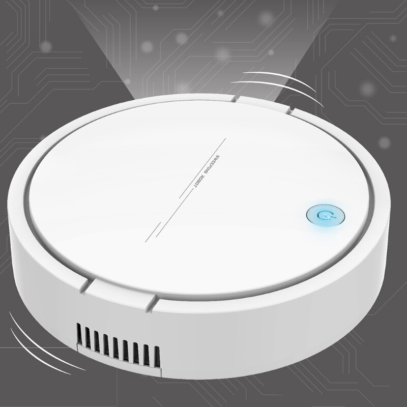 Smart Robot Vacuum Cleaner 2-in-1 Mopping Sweeper Strong Suction Automatic Cleaning Rechargeable Anti-Crash Sweeping Robot for C