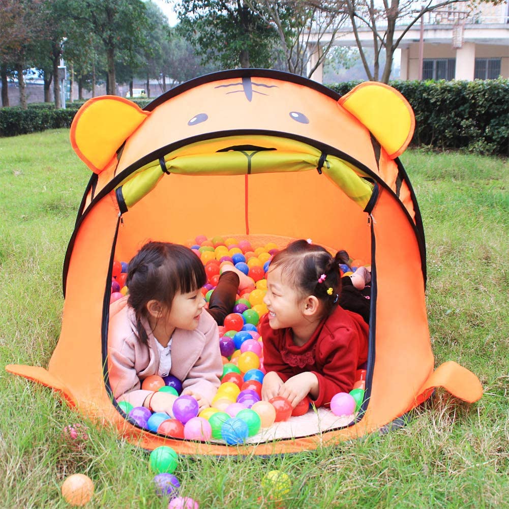 Children Outdoor Tent, Cartoon Bear Tiger Bear Panda Tent Beach Play Game House Play Kids Indoor Outdoor Child Toys Tent