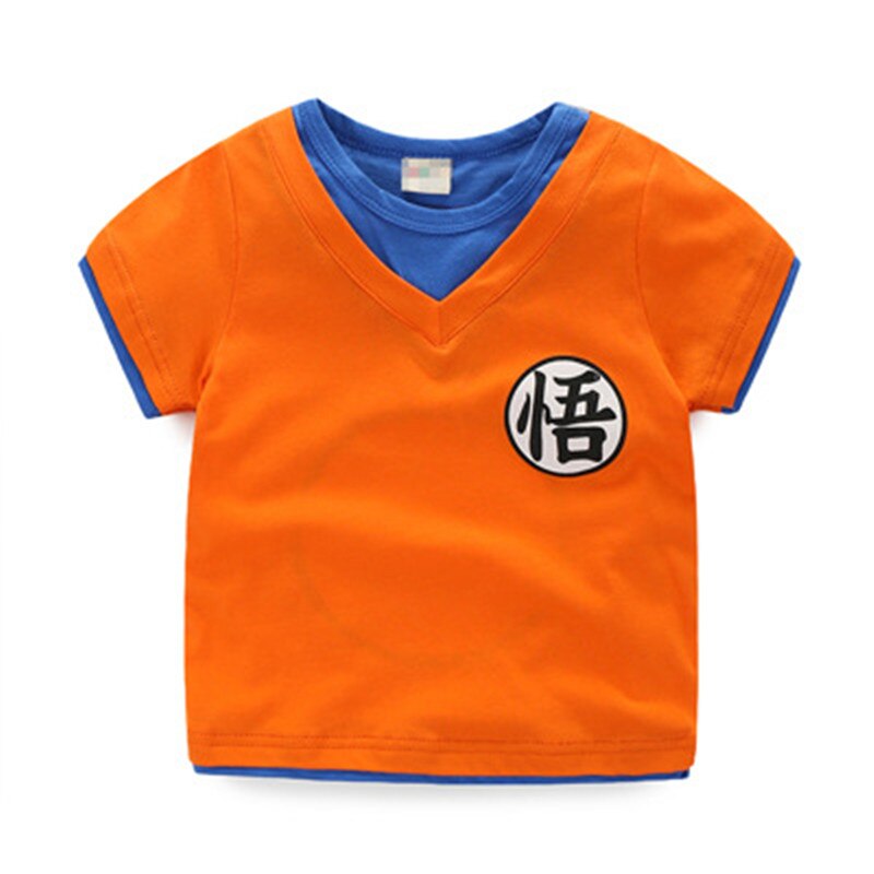 Cartoon Dragon Ball Goku Baby Jongens T-shirt Zomer Casual Katoen Kinderen Kleding Mode Kinderen Tops Tee Voor 3-7 Y