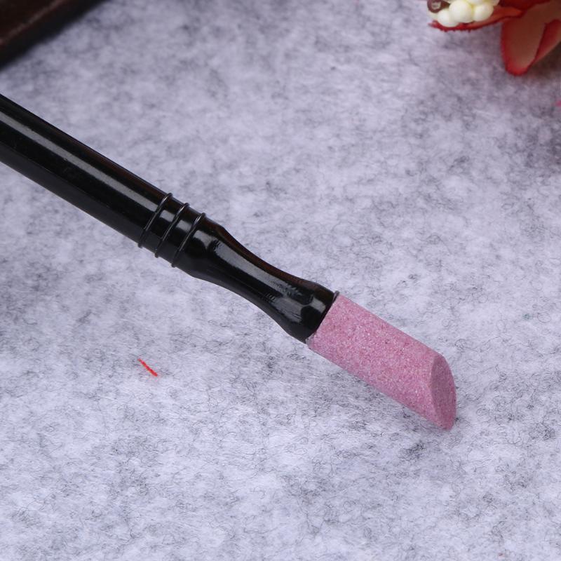 Lápiz removedor de cutículas, 1 unidad para decoración de uñas, piedra de cuarzo, lápiz, cuchara, empujador de corte, esmalte, manicura y pedicura, herramientas de cuidado DIY