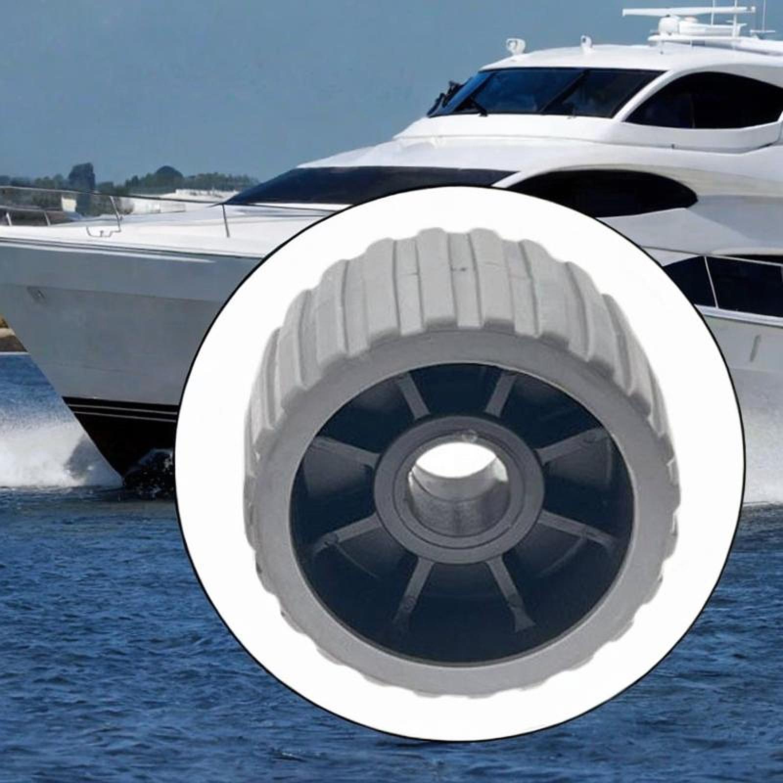 Trailer Roller Wheel Substituição, Wobble para Barco, Motor Marinho, Iate, Borracha, Heavy Duty, Acessórios bote