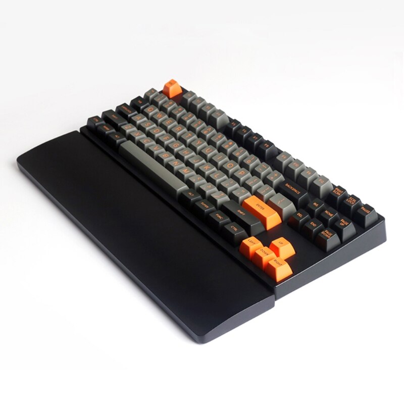 Black Wood Wrist Rest Pad Keyboard Wrist Rest Support Protection With Anti-Slip Pad for 60/68/87/104 key Mechanical Keyboard C26