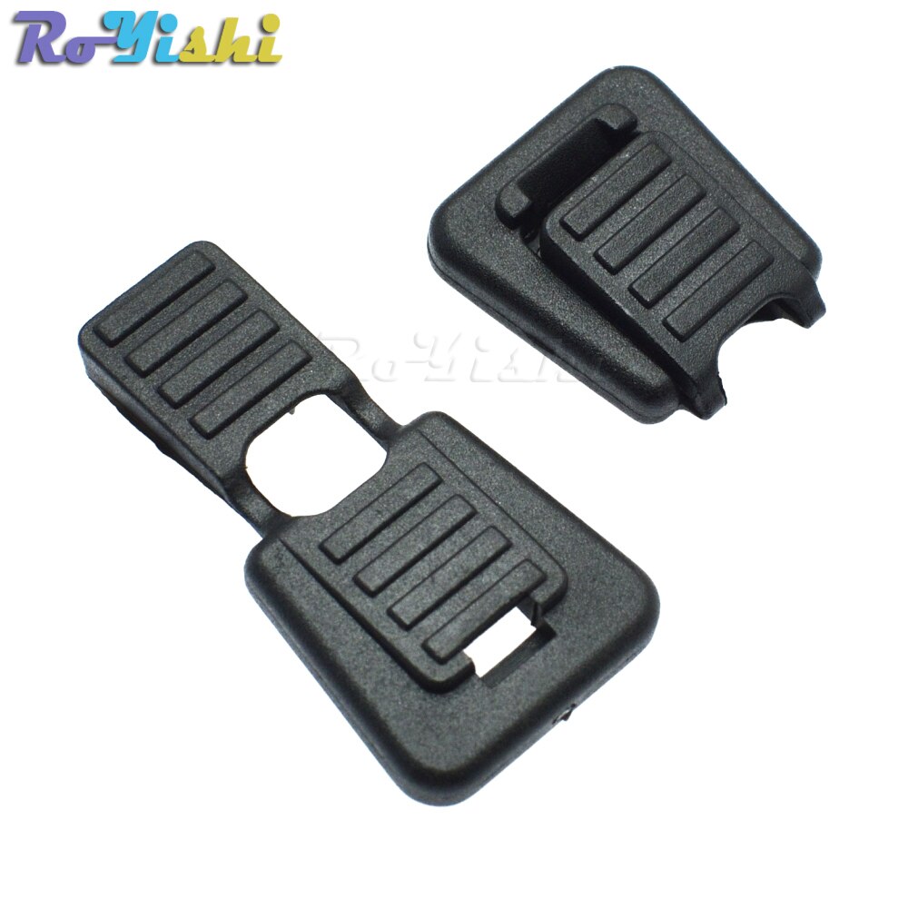 Zipper Pulls Cord Stopper End Lock Zip Clips Rope Buckle Paracord Black