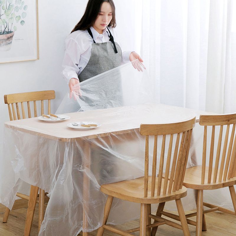 1 rull engangsduk festduk festdeksel duk 180 x 180cm/200 x 200cm til runde / firkantede bord