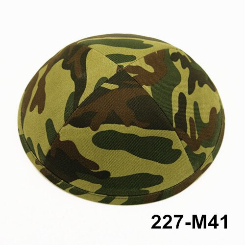 Camouflage 19cm kippot Appaerl Accessories Hats Caps Skullies beanie Kippah Jewish Yarmullka: 227M41