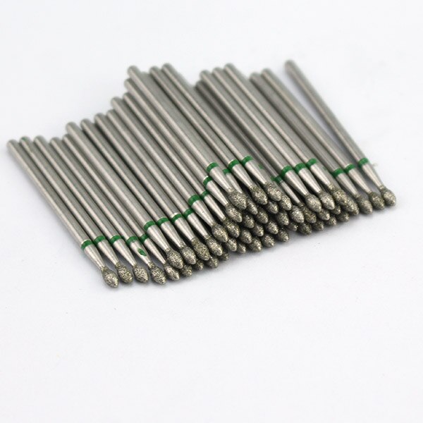 Ponceuse électrique pour ongles, jeu de mèches diamantées, fraise pour manucure, cuticules, accessoire pour Nail Art, 50pcs: SET19-43