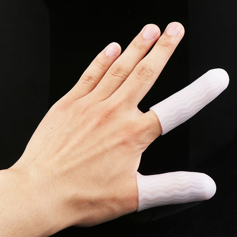 1 paire Silicone Gel Tube pansement doigt orteil protecteur gant manches soulagement de la douleur chauffé doigt gants antidérapant