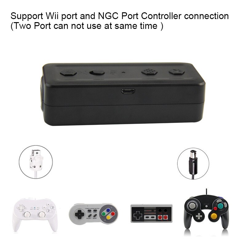 4In1 Wireless Controller Converter for NES SNES SF-C Classic Edition Wii Classic for Nintendo Switch GameSquare