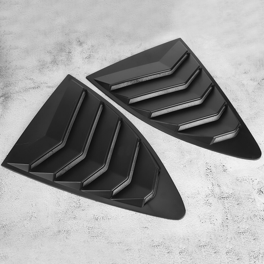 1 Pair Matte Black Car Window Louvers Side Scoop Air Vent Cover Fit for Subaru BRZ Car Styling