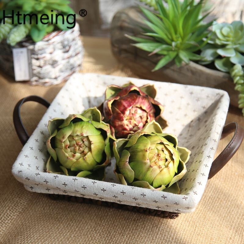 Kunstmatige Artisjok Plastic Plant Voor Keuken Thuis Art Decor Tafel Display Decoratie, 11 Cm Diameter