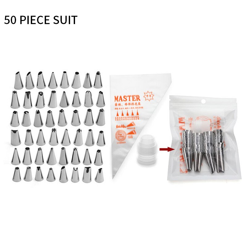 Disposable Pastry Bags Icing Piping Cake Pastry Cupcake Decor Bags Fondant Cake Cream Pastry Tip Baking Tools 100/200/300pcs: 50pcs