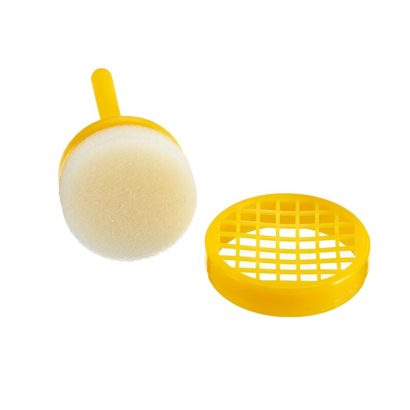 Plastic Queen Bee Marking Cage Marker Bottle W/ Plunger Beekeeping Equipment for Capture the Queen Bee Without Hurting It