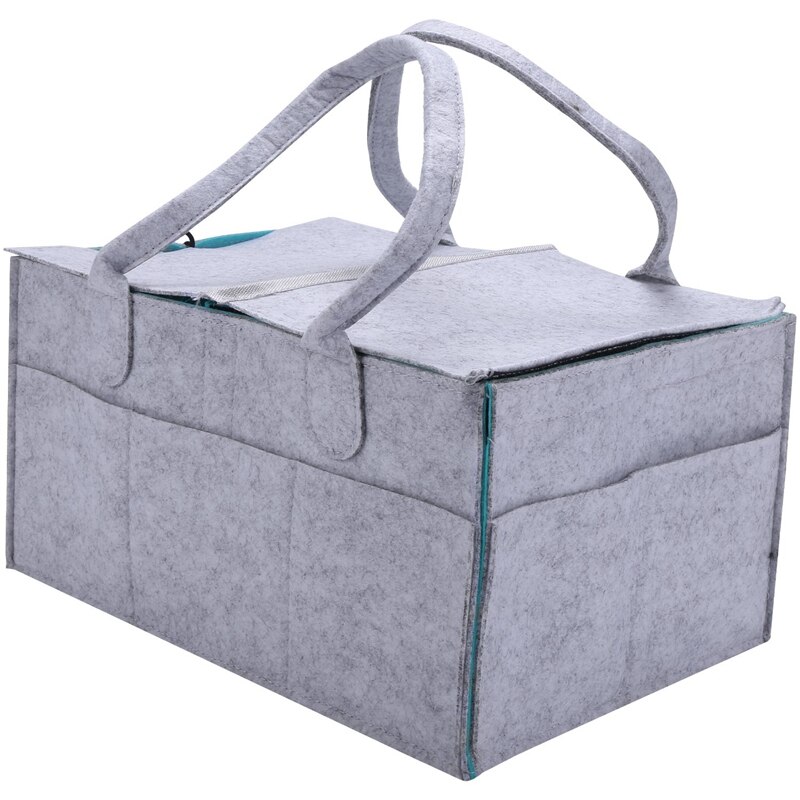 Faltbare Fühlte Baby Windel Caddie Veranstalter Abnehmbare Deckel Lagerung Tasche Art Spielzeug Tragbare Tasche Kasten für Auto Reise Ändern Tisch orga