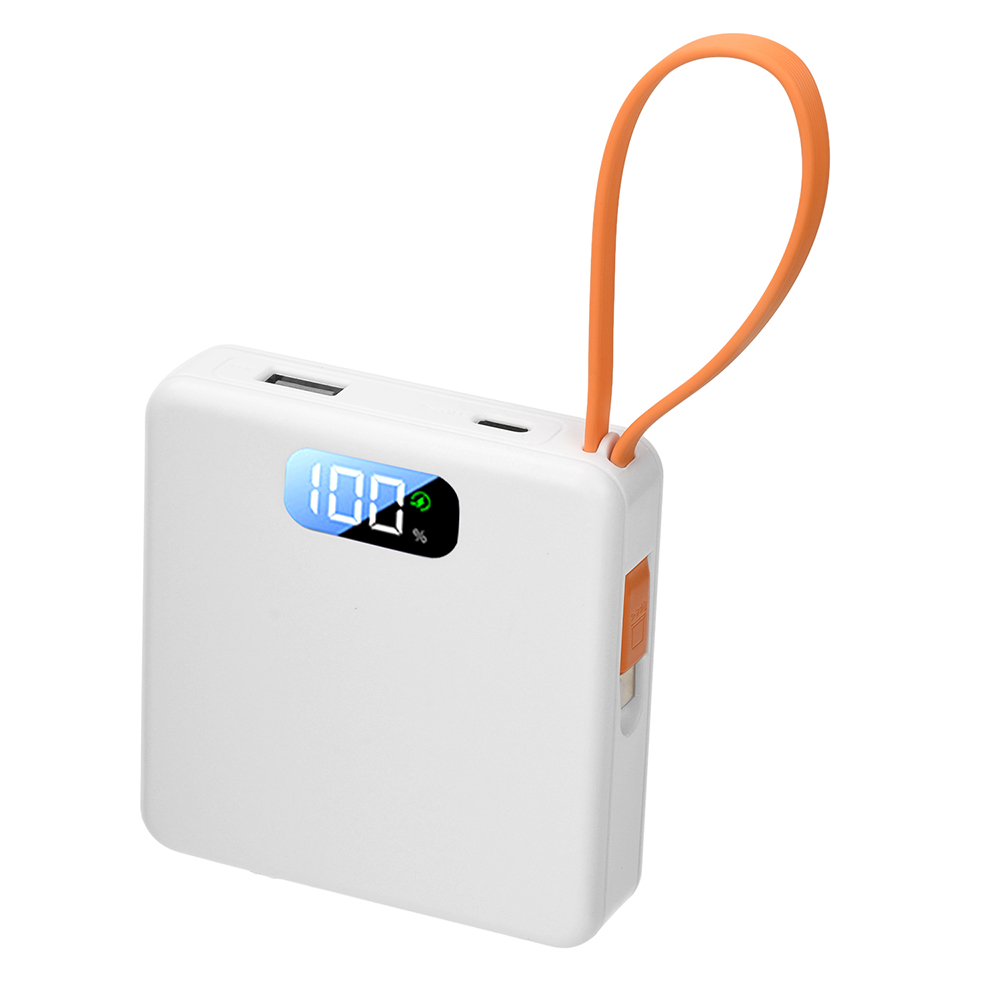 DIY Power Bank 18650 verwijderbare lasvrije draagbare batterijbank 22,5 W snel opladen 10000 mAh oplaadbare module met LCD-scherm