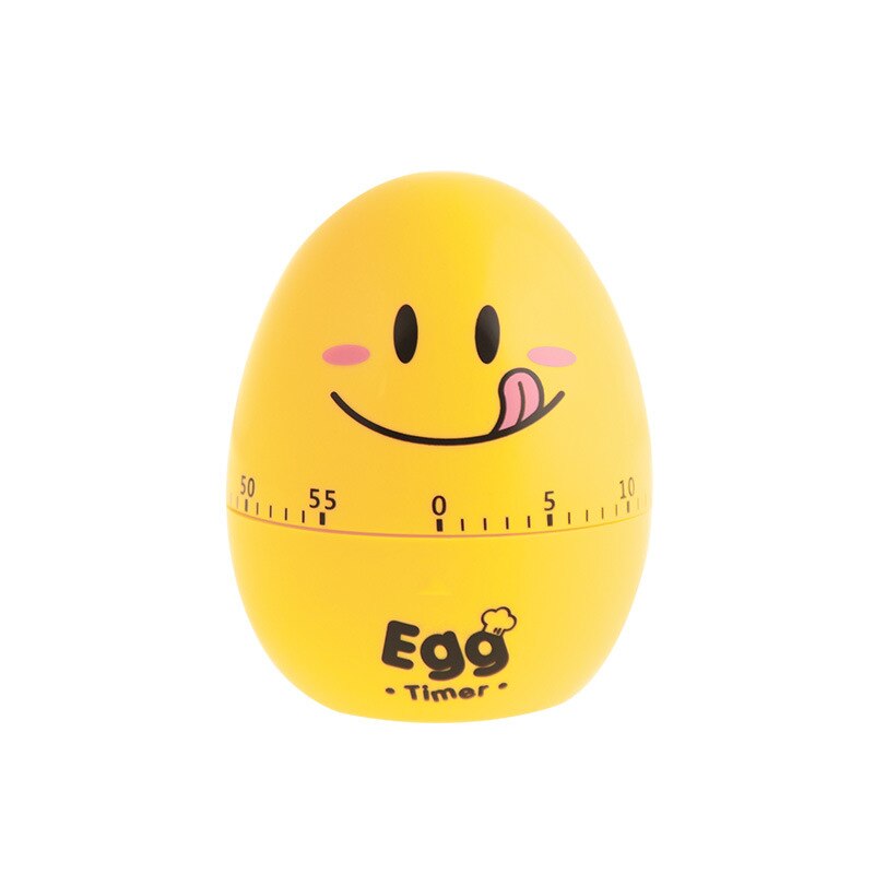 Kitchen Clockwork Timer Cartoon Mechanical Reminder Alarm Clock Lovely Egg Kitchen Time Scale Timing Reminder: Yellow