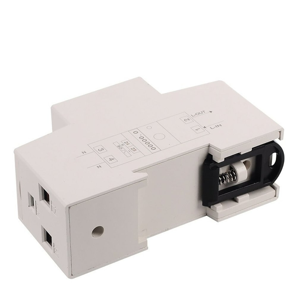 Backlights Single Phase Wattmeter Power Consumption Watt Electronic Energy Meter KWh 5-80A 230V AC 50Hz With Reset Function