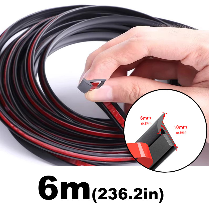 Universele Zelfklevende Auto Rubber Auto voor Spatbord Flare Schuine T-Type Afdichting Rand Kloof Strips Waterdichte Geluiddichte bescherming: YELLOW