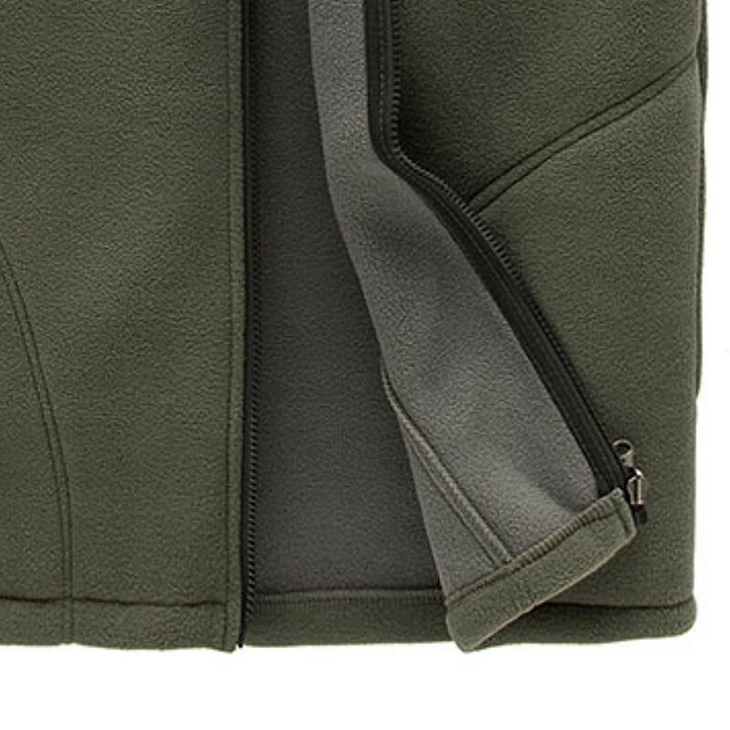 Men Casual Warm Zip Casual Fleece Vest Autumn Jacket Outdoor Hiking