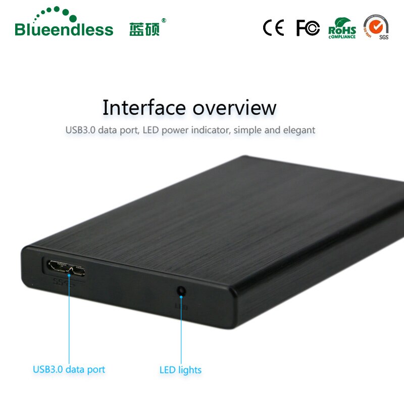 External Hard Drive Case Usb 3.0 2.5 Sata Hdd Caddy SSD 9.5mm Hdd Case 2.5 Carcasa Para Disco Duro Sata Usb Hdd Enclosure