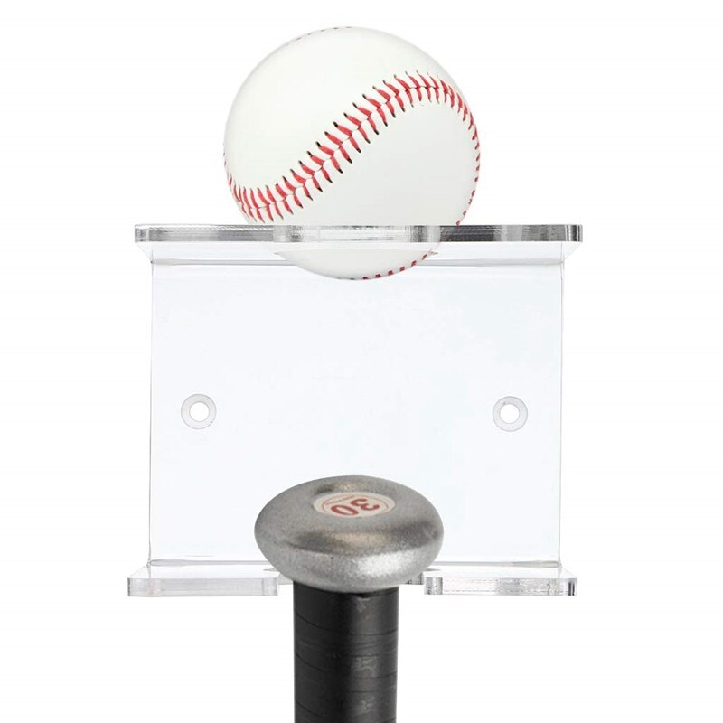 Wall Mount Vertical Baseball Bat Holder Baseball Bat Rack Wall Mounted Transparent Baseball Display Bracket