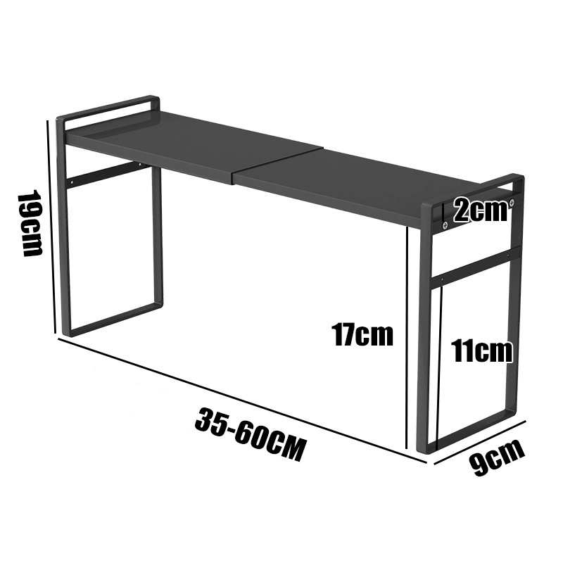 Retractable Kitchen Cabinet Storage Shelf Organizer Rack for Kitchen Bathroom Pantry Spice Cupboard Home Storage Shelf: Copper