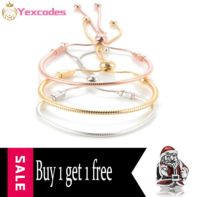 Nuovi Regali Di Natale del Braccialetto di Fascino per Gli Uomini E Le Donne Con Regolabile In Argento-placcato I Braccialetti, di marca Del Braccialetto di Gioielli Per Bambini