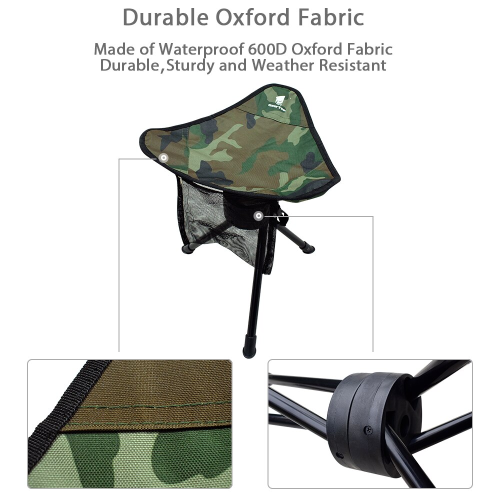 Tabouret Pliant Camping Léger - Pliable, Aluminium, Capacité 200 Kg, Dimensions 30x23x28 Cm, Pour Pêche, Barbecue, Randonnée