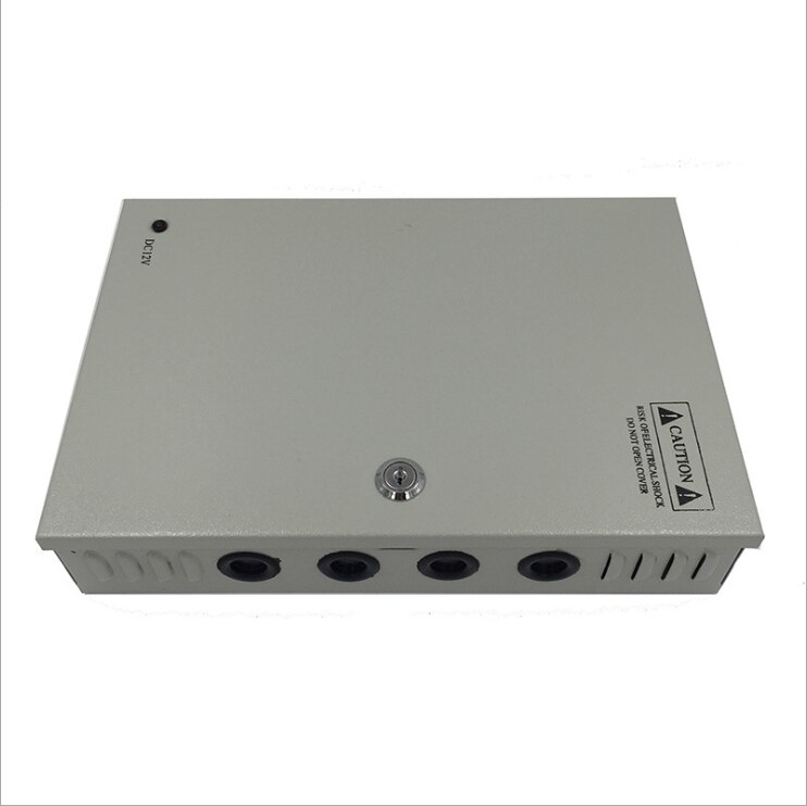 DC 12V 5A 4 Channels Power Box Switching Power Supply Box for surveillance Security Camera 4CH Ports 100V-240V Input