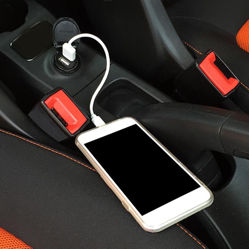 12v dubbele usb-autolader, 2- poorts sigarettenaanstekeradapter, lader, usb-stroomadapter voor alle smartphones