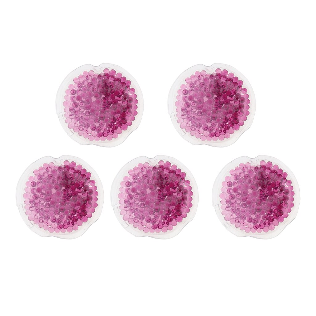 5pcs Reusable Gel Heat Cold Pack Microwavable Mask for Back Leg Arm Shoulder Face Pain Muscle Soreness Relief Sports Injuries