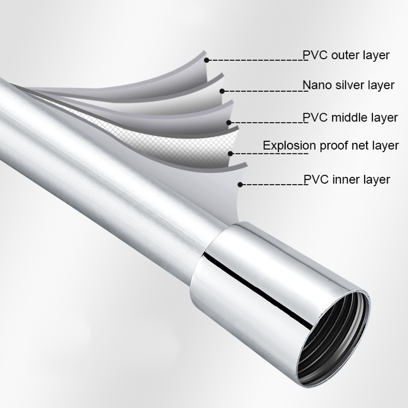 Tubo flessibile universale per doccia in PVC soffione flessibile tubo di collegamento 1.5/2.0 metri tubo flessibile idraulico per bagno scaldabagno