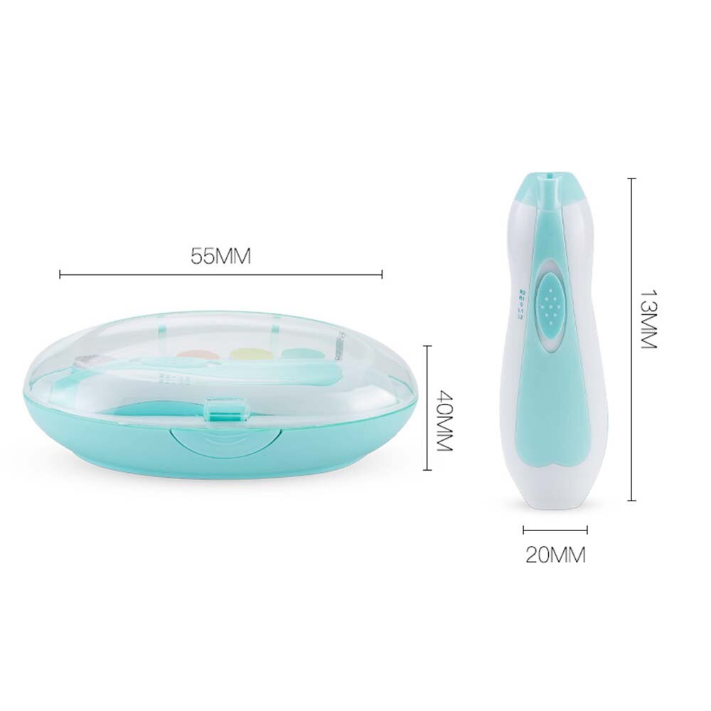 Baby Nail Trimmer Elektrische Cutter Babyverzorging Zuigeling Nagelknipper Trimmer Set Rustig Veilig Nail Cutter