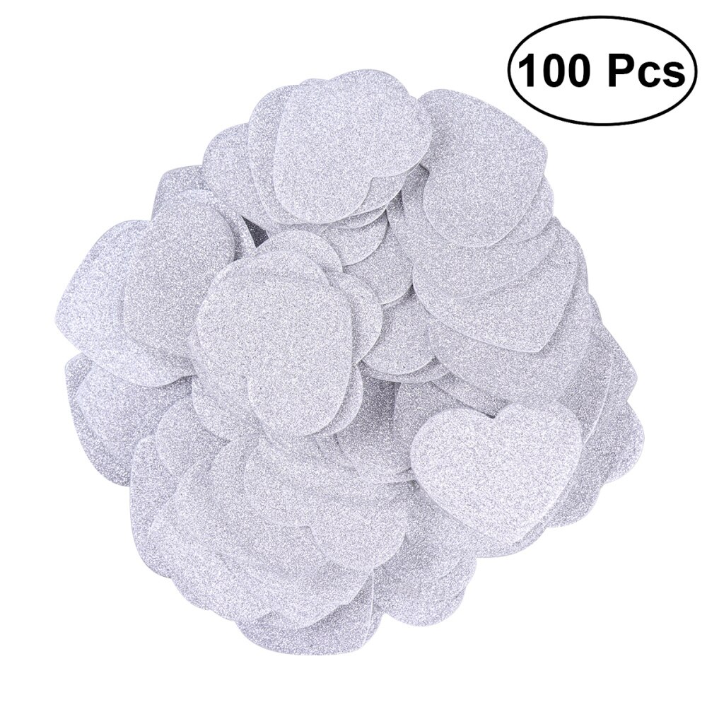 100pcs Confetti Useful Glitter Confetti Silver Confetti for Party Home Bedroom: Silver
