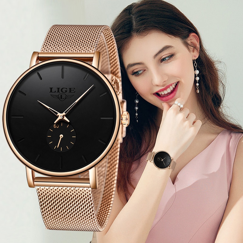 Luxe dameshorloge met armband, casual, waterdicht, dameshorloge met kwarts, dameshorloge met minnaarshorloge, vrouwelijke relogio